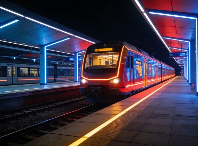 Alumbrado ferroviario: la luz que redefine trenes y estaciones